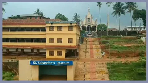 St. Sebastian's Rostrum with the church above